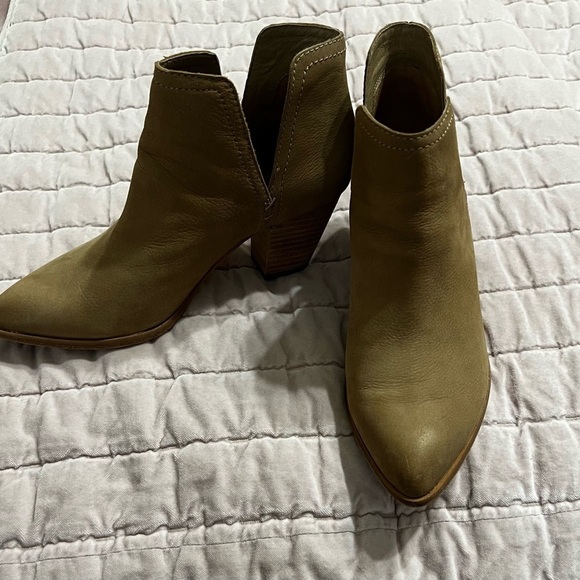 Frye Women's Ankle Boots in Olive Brown - Picture 2 of 5